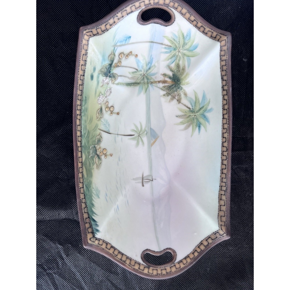 VINTAGE NIPPON MORIMURA BROS 8" BEACH/OCEAN SCENE EARLY 1900'S‎ (85)